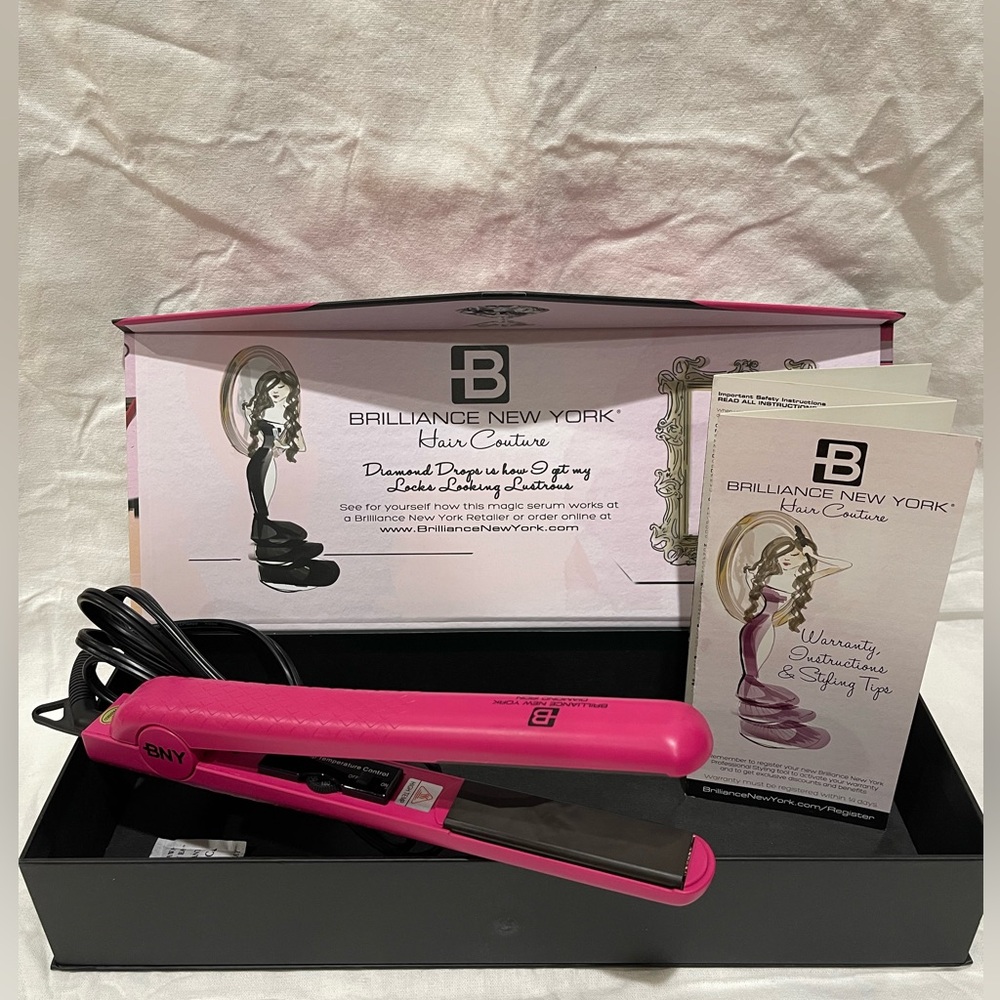 Brilliance New York Pink Hair Straightener